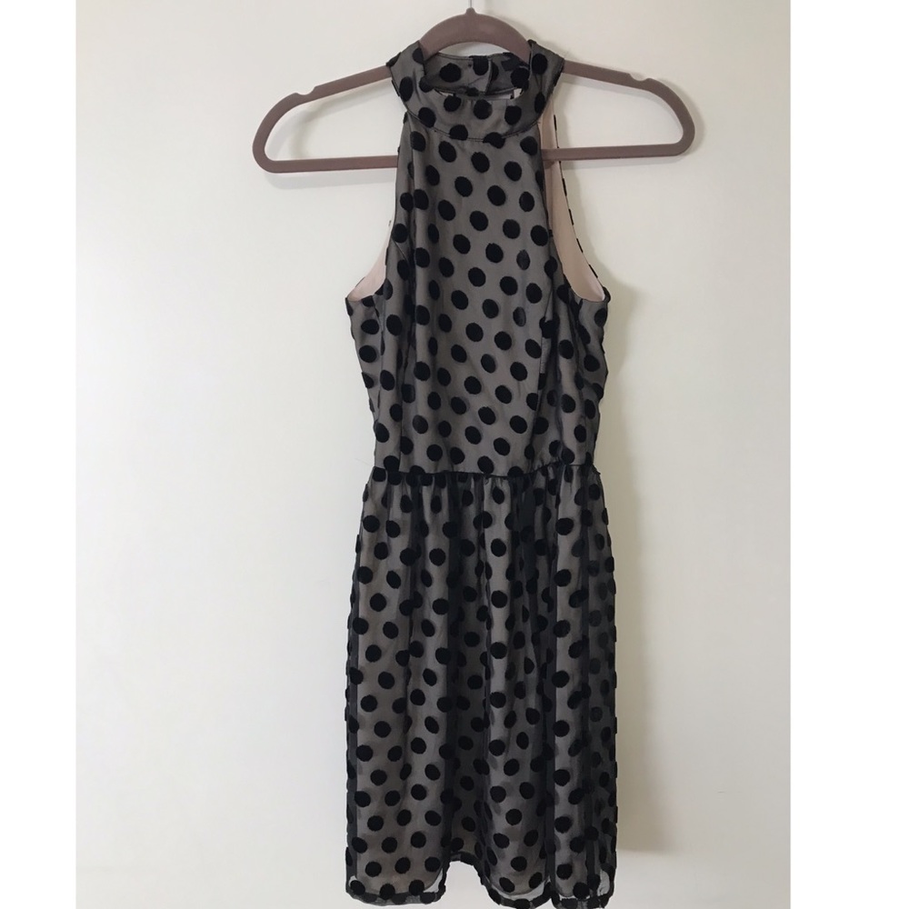 ARK & CO POLKA DOT COCKTAIL DRESS